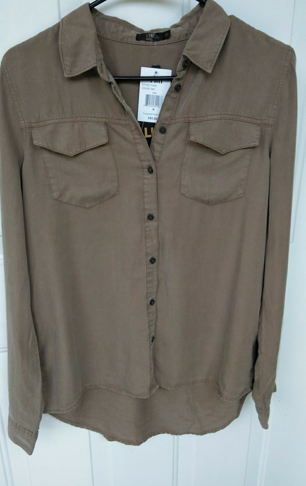 Brand New/ Luxe Denium Long Sleeve Shirt